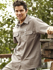 Picture of Bocini-WS0679-Unisex Adults Cotton Drill Work Shirt S/S