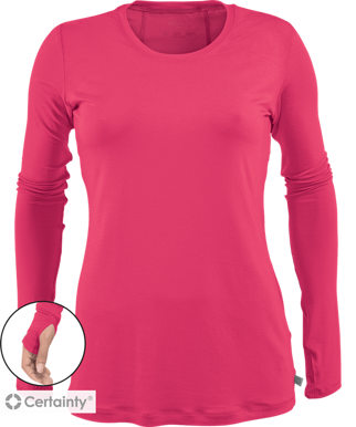 Picture of Cherokee Scrubs-CH-2626A-Cherokee Infinity Women's Long Sleeve w/ Thumbholes Underscrub Knit Scrub Tee