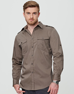 Picture of Winning Spirit - M7912 - Men’s Long Sleeve Military Shirt