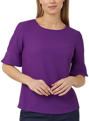 Picture of NNT Uniforms-CATU5T-PUR-Fluted Sleeve Top