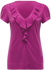 Picture of NNT Uniforms-CAT48H-FUS-Cap Sleeve Ruffle Neck T-Top