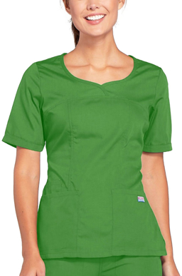 Picture of Cherokee Scrubs-CH-4746-CLR - Women's 3 Pocket Curved Neck Top