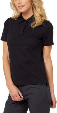 Picture of NNT Uniforms Womens Cotton Pique Polo - Black (CATUT4-BKP)