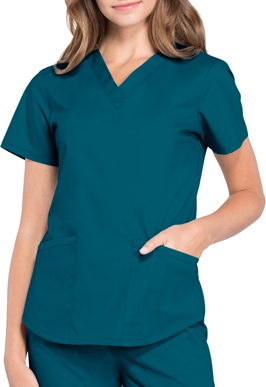 Picture of Cherokee Scrubs  Professionals V-neck Solid Top (CH-WW665)