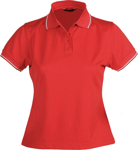 Picture of Stencil Womens Lightweight Cool Dry Short Sleeve Polo (1110D Stencil)