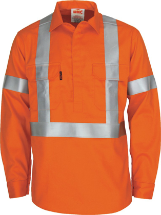 Picture of DNC Workwear Patron Saint Flame Retardant Closed Front Long Sleeve Shirt - X Back & Day/Night (3408)