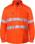 Picture of Ritemate Workwear Taped Vented Lightweight Open Front Long Sleeve Shirt (RM108V3R)