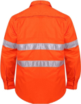 Picture of Ritemate Workwear Taped Vented Lightweight Open Front Long Sleeve Shirt (RM108V3R)
