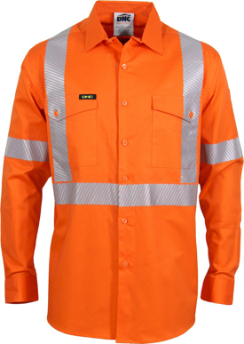 Picture of DNC Workwear Hi Vis Segment Taped Coolight X Back Shirt (3646)