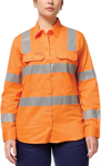 Picture of Hard Yakka Womens Foundations Biomotion Hi Vis Reflective Long Sleeve Shirt (Y08421)