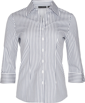 Picture of Winning Spirit Womens Executive Sateen Stripe 3/4 Sleeve Shirt (M8310Q)