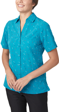 Picture of City Collection Drift Print Short Sleeve Shirt (2192)