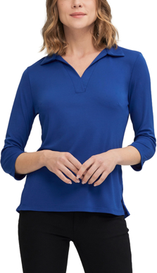 Picture of City Collection Womens Ella 3/4 Sleeve Polo (2273)